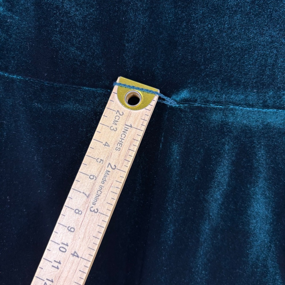 Calvin Klein Womens Green Velvet Wide Leg Jumpsuit Bell Sleeve Size 18W (READ) - Picture 4 of 14
